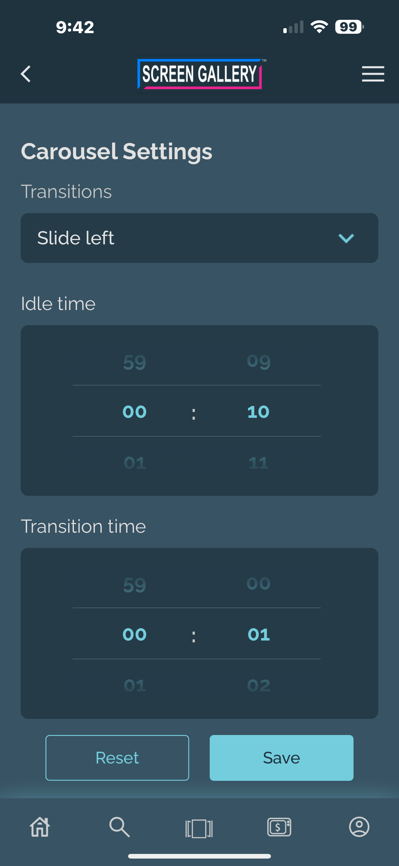 Select Transitions